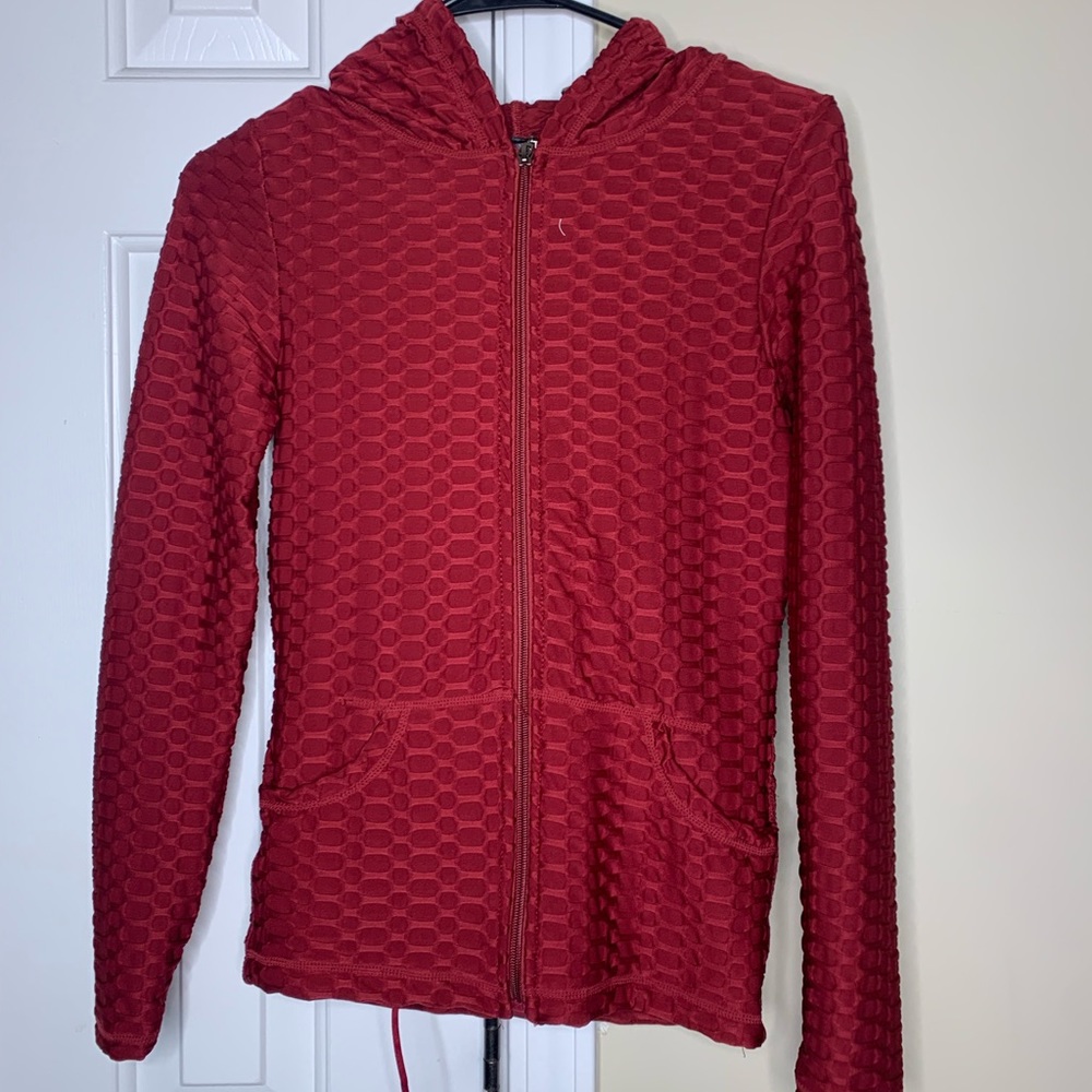 All red jumpsuit